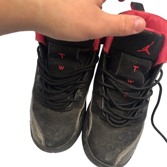 RARE 2012 Air Jordan 12 Retro Black Siren Red Size 8 - Picture 10 of 14
